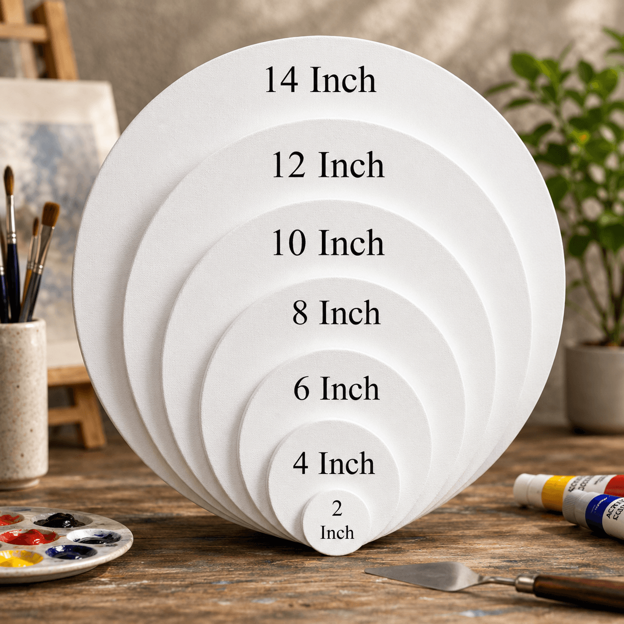 Round Canvas all size
